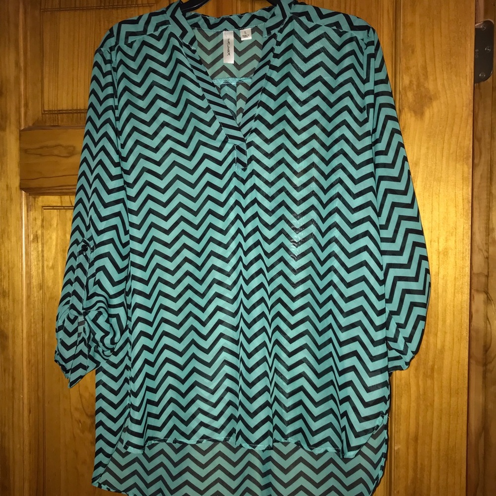 Chevron Sheer Shirt